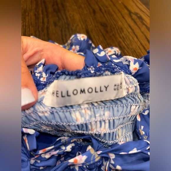 Hello Molly Blue Floral Mini Dress - Picture 3 of 8